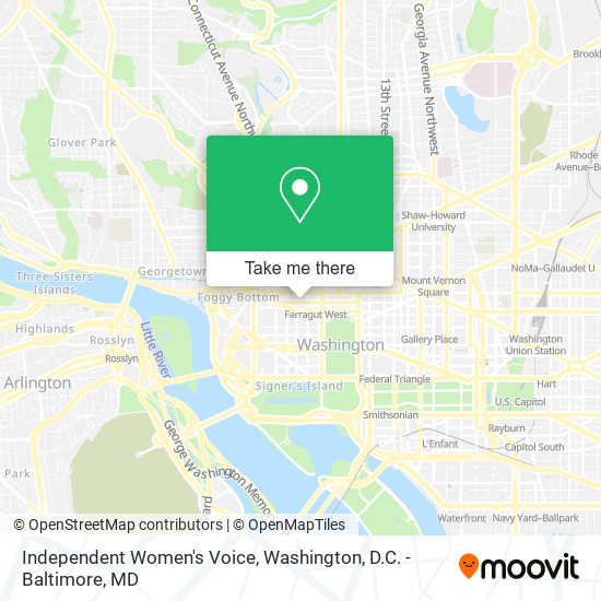 Independent Women's Voice map