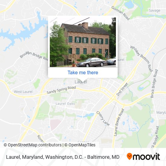 Mapa de Laurel, Maryland