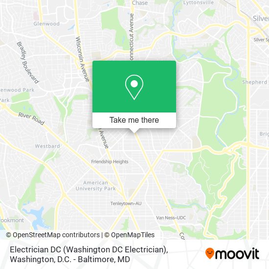 Mapa de Electrician DC (Washington DC Electrician)