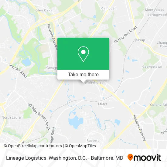 Mapa de Lineage Logistics