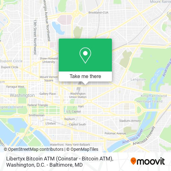 Libertyx Bitcoin ATM (Coinstar - Bitcoin ATM) map