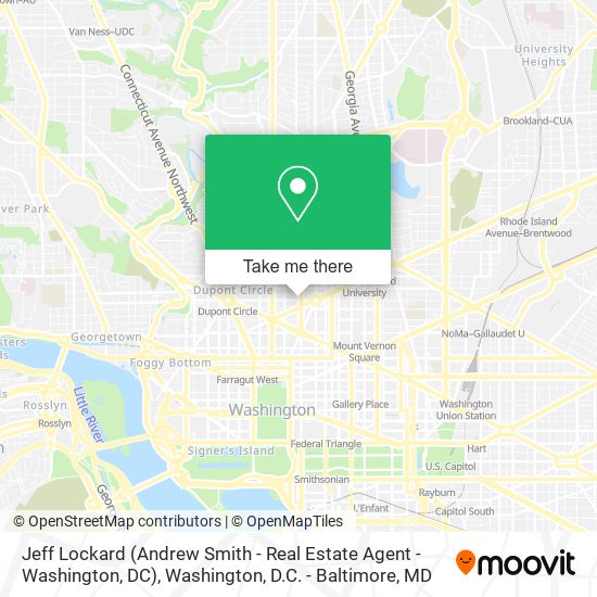 Jeff Lockard (Andrew Smith - Real Estate Agent - Washington, DC) map