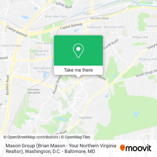 Mapa de Mason Group (Brian Mason - Your Northern Virginia Realtor)