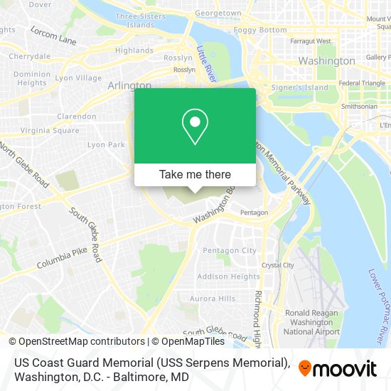 US Coast Guard Memorial (USS Serpens Memorial) map