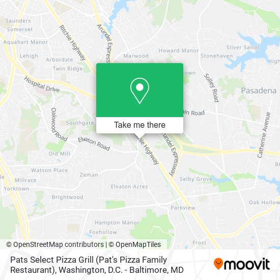Mapa de Pats Select Pizza Grill (Pat's Pizza Family Restaurant)