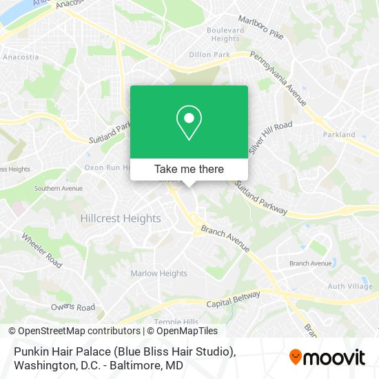 Mapa de Punkin Hair Palace (Blue Bliss Hair Studio)