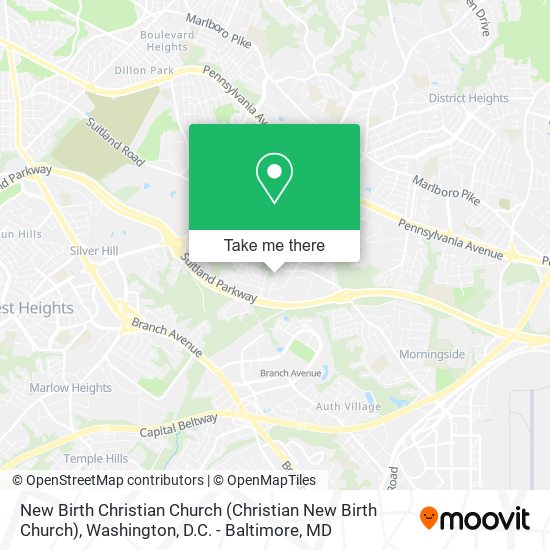 Mapa de New Birth Christian Church