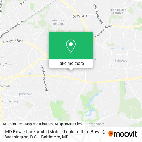 MD Bowie Locksmith (Mobile Locksmith of Bowie) map