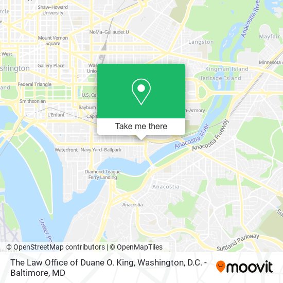 Mapa de The Law Office of Duane O. King