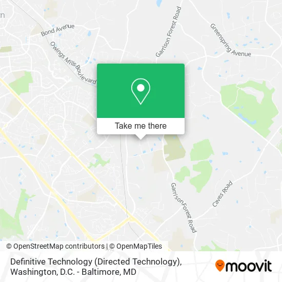 Mapa de Definitive Technology (Directed Technology)