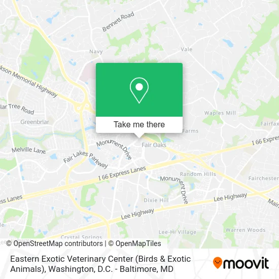 Eastern Exotic Veterinary Center (Birds & Exotic Animals) map