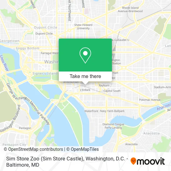 Sim Store Zoo (Sim Store Castle) map