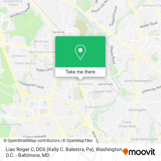 Liao Roger C, DDS (Kelly C. Balestra, Pa) map