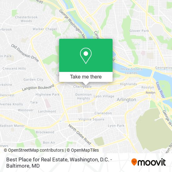 Best Place for Real Estate map