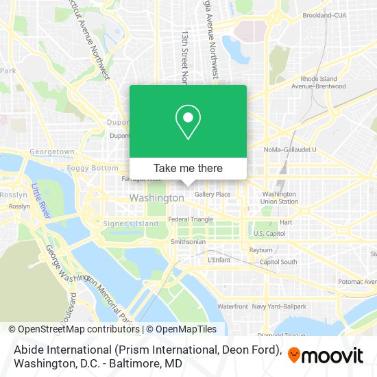 Abide International (Prism International, Deon Ford) map