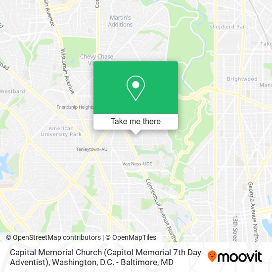 Mapa de Capital Memorial Church (Capitol Memorial 7th Day Adventist)