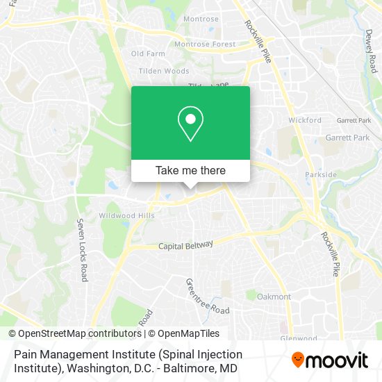 Mapa de Pain Management Institute (Spinal Injection Institute)