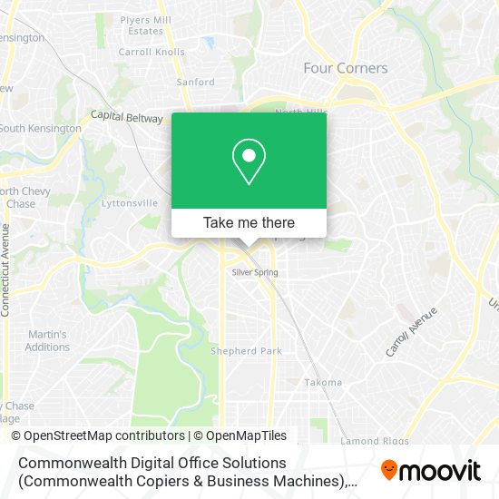 Mapa de Commonwealth Digital Office Solutions (Commonwealth Copiers & Business Machines)