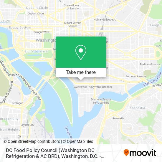 Mapa de DC Food Policy Council (Washington DC Refrigeration & AC BRD)