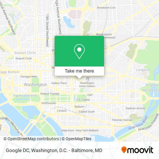 Mapa de Google DC