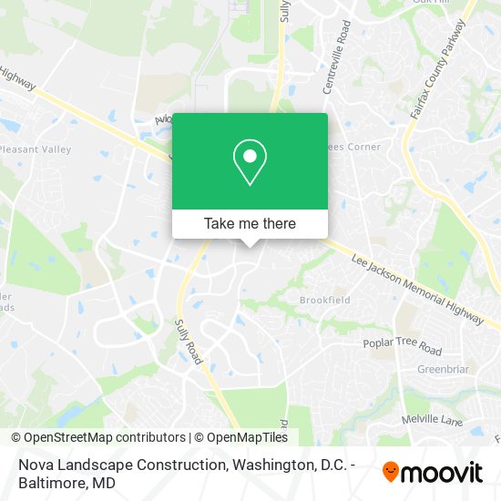 Nova Landscape Construction map