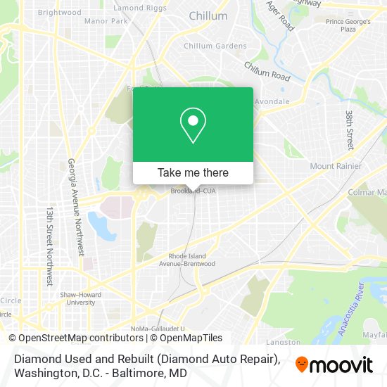 Mapa de Diamond Used and Rebuilt (Diamond Auto Repair)