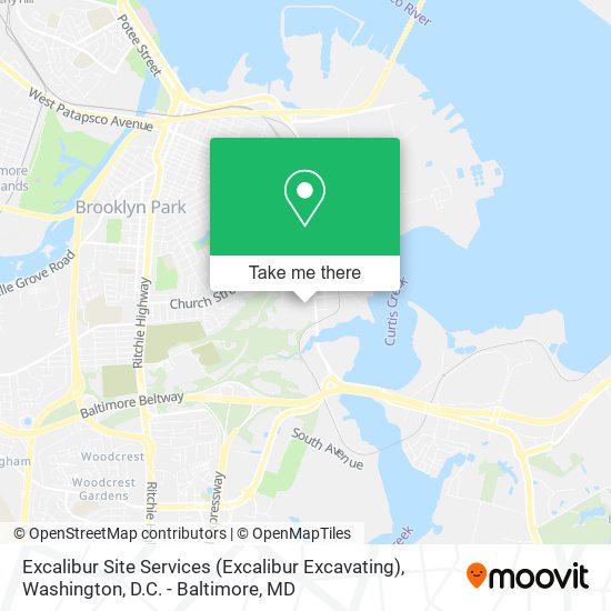 Excalibur Site Services (Excalibur Excavating) map