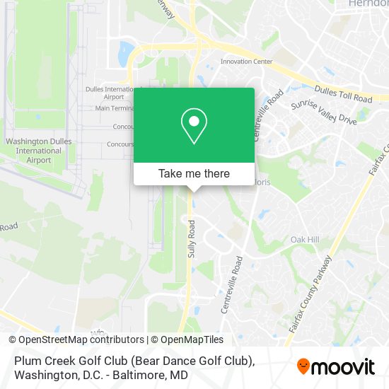 Mapa de Plum Creek Golf Club (Bear Dance Golf Club)