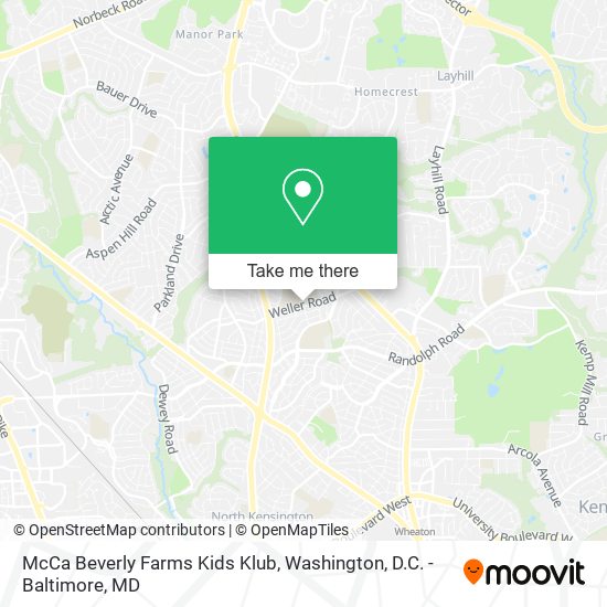 Mapa de McCa Beverly Farms Kids Klub