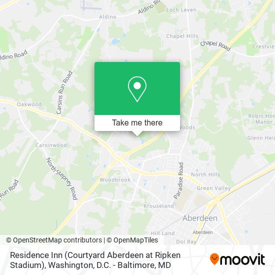 Residence Inn (Courtyard Aberdeen at Ripken Stadium) map