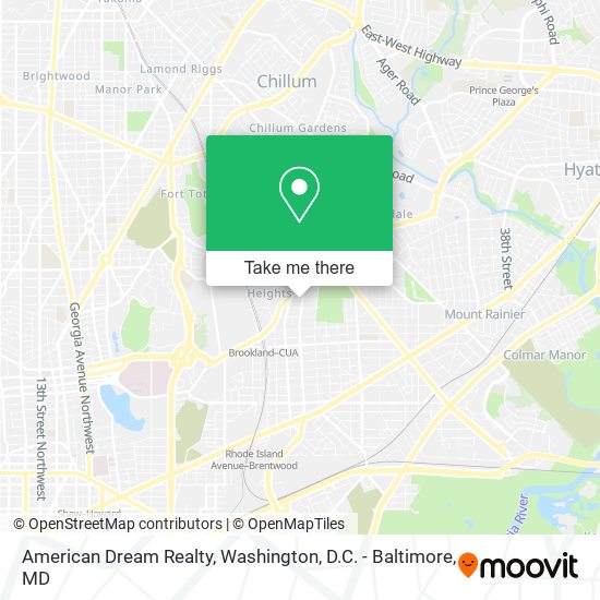 American Dream Realty map