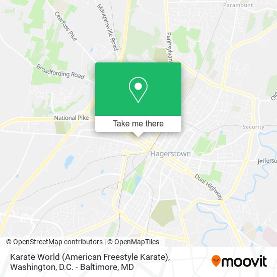 Karate World (American Freestyle Karate) map