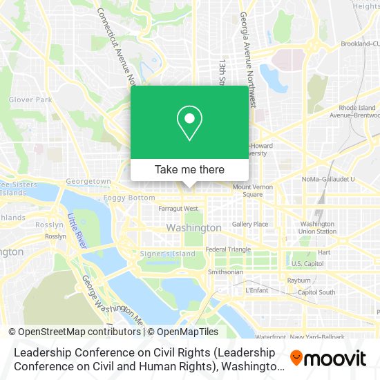 Mapa de Leadership Conference on Civil Rights (Leadership Conference on Civil and Human Rights)