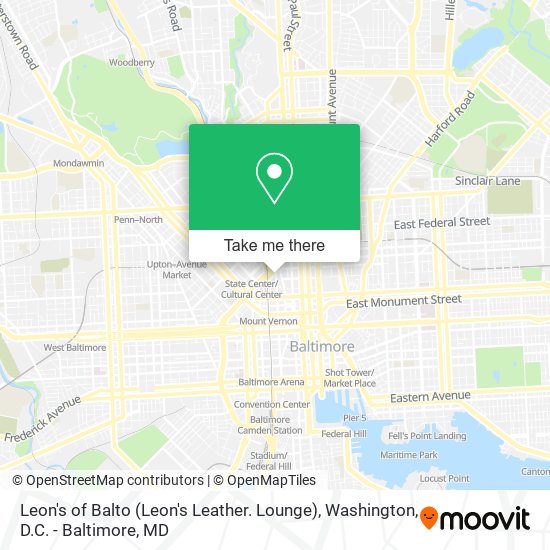 Leon's of Balto (Leon's Leather. Lounge) map