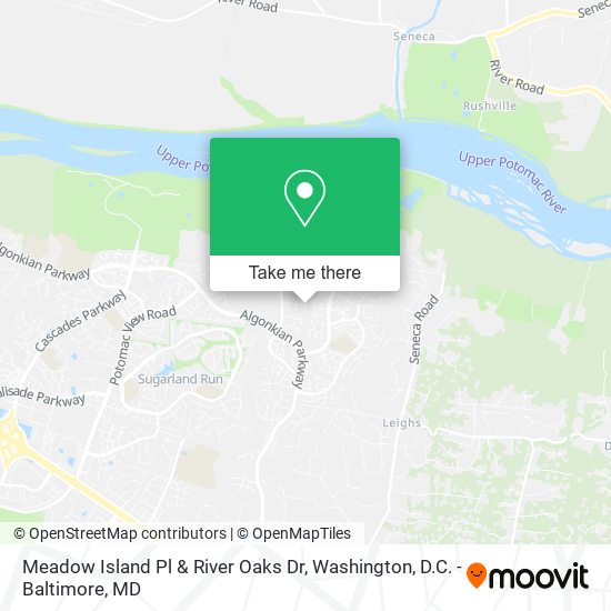 Meadow Island Pl & River Oaks Dr map