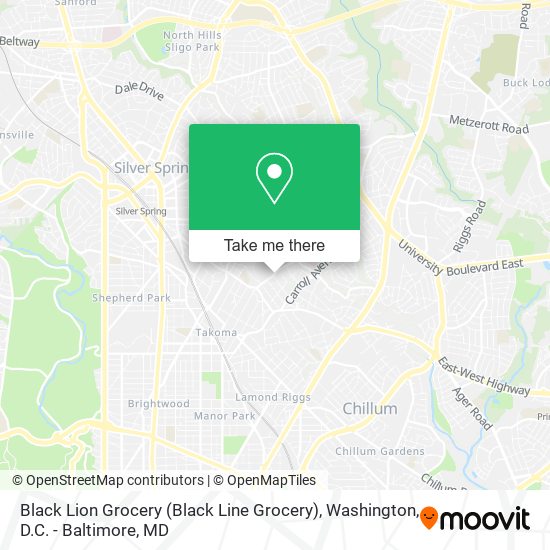 Mapa de Black Lion Grocery (Black Line Grocery)