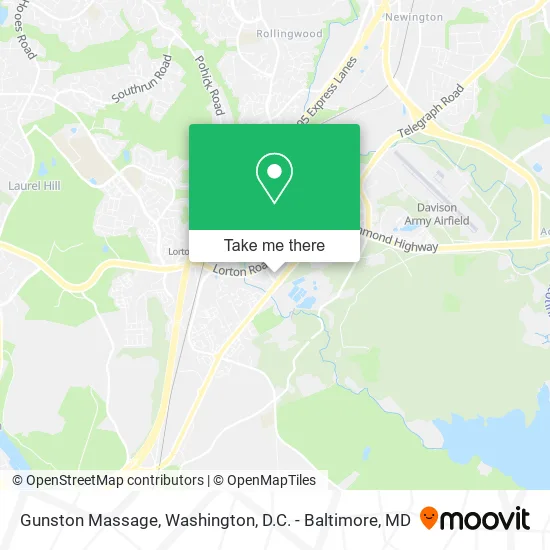 Gunston Massage map