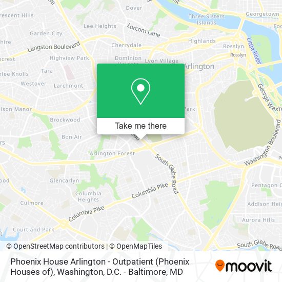 Phoenix House Arlington - Outpatient (Phoenix Houses of) map