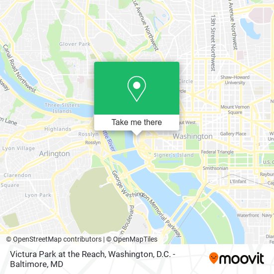 Victura Park at the Reach map