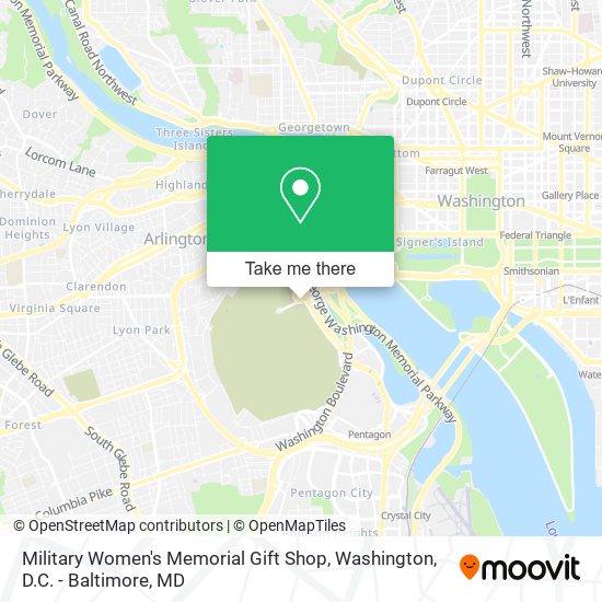 Mapa de Military Women's Memorial Gift Shop