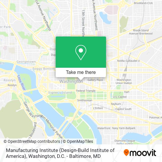 Manufacturing Institute (Design-Build Institute of America) map