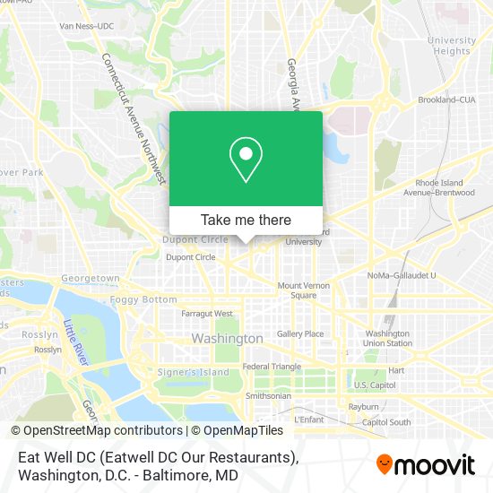 Eat Well DC (Eatwell DC Our Restaurants) map