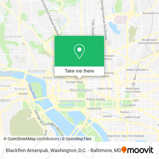 Blackfinn Ameripub map