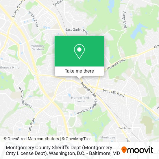 Mapa de Montgomery County Sheriff's Dept (Montgomery Cnty License Dept)