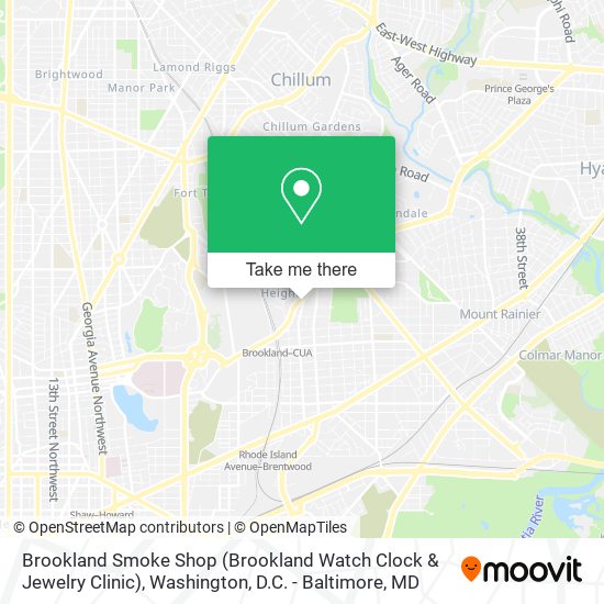 Brookland Smoke Shop (Brookland Watch Clock & Jewelry Clinic) map