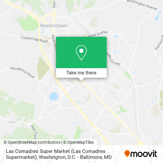 Mapa de Las Comadres Super Market (Las Comadres Supermarket)