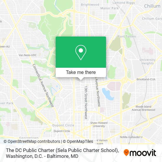 Mapa de The DC Public Charter (Sela Public Charter School)