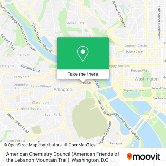 American Chemistry Council (American Friends of the Lebanon Mountain Trail) map
