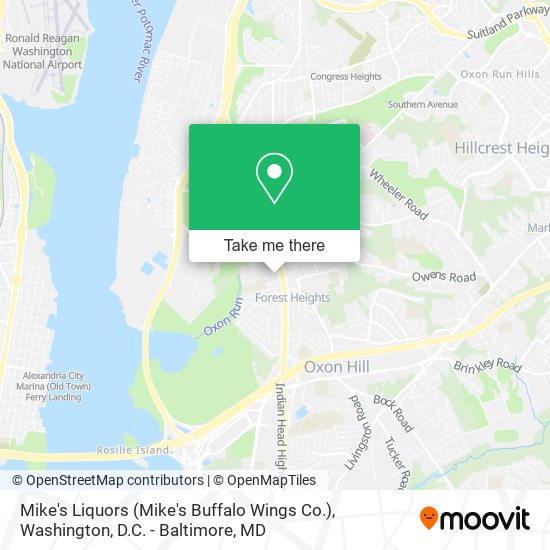 Mapa de Mike's Liquors (Mike's Buffalo Wings Co.)