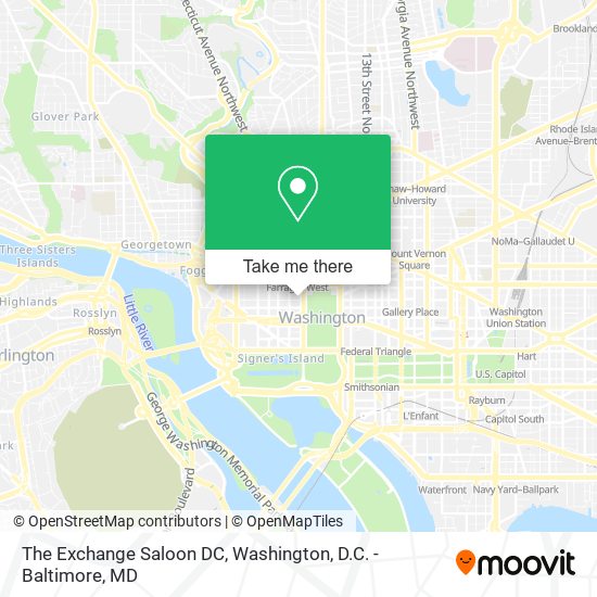 The Exchange Saloon DC map